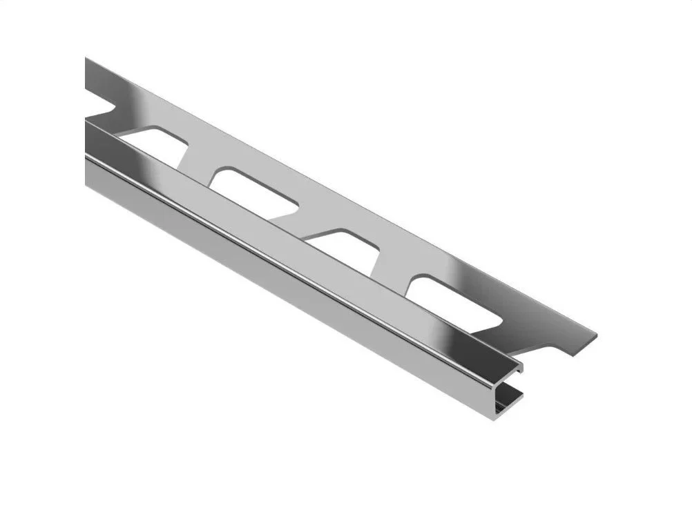 Schluter - QUADEC Square Edge Trim - Stainless Steel (V2) 7/16" (11 mm) x 8' 2-1/2"