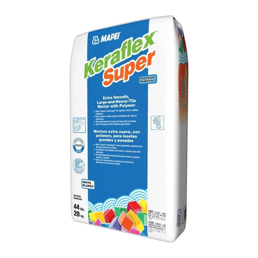 Mapei - Keraflex Super Premium Extra Smooth Large & Heavy Tile Mortar, White - 44 lb