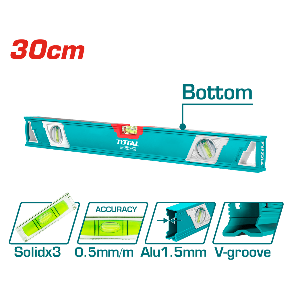 Total tools [TMT23086] 12" Spirit level