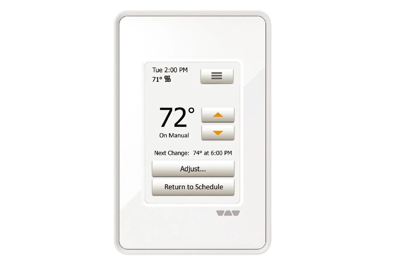 Schluter DITRA-HEAT-E-RT Touch Program Thermostat Bright White 120V/240V