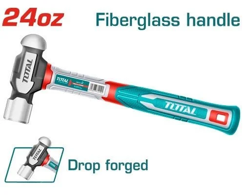 Total tools [THBPH61024] 24oz Ball pein hammer with fiberglass handle