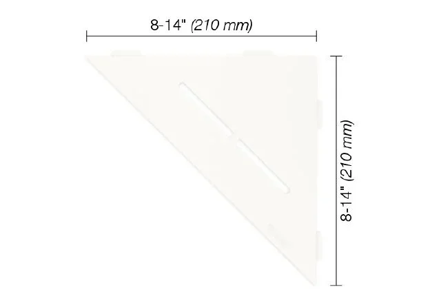 Schluter - JOLLY Wall Tile Edge Trim Anodized Aluminum Brushed Nickel 5/16" (8 mm) x 8' 2-1/2"