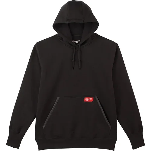 Milwaukee Heavy-Duty Pullover Hoodie, Men's, 2X-Large, Black Model: SGY661