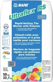 Mapei - Ultraflex RS Premium Rapid-Setting Tile Mortar with Polymer, Gray - 50 lb