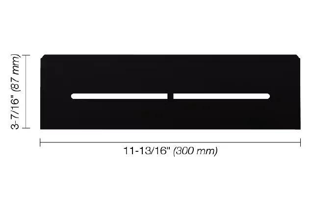 Schluter - SHELF-N Rectangular Shelf for Niche Pure Design - Aluminum Matte Black