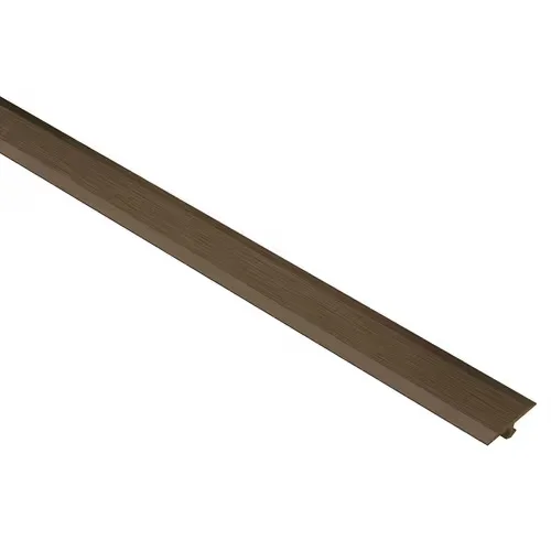 Schluter - VINPRO-T Retrofit Resilient Surface Transition Profile - Aluminum Anodized Brushed Antique Bronze 17/32" (14 mm) x 8' 2-1/2"
