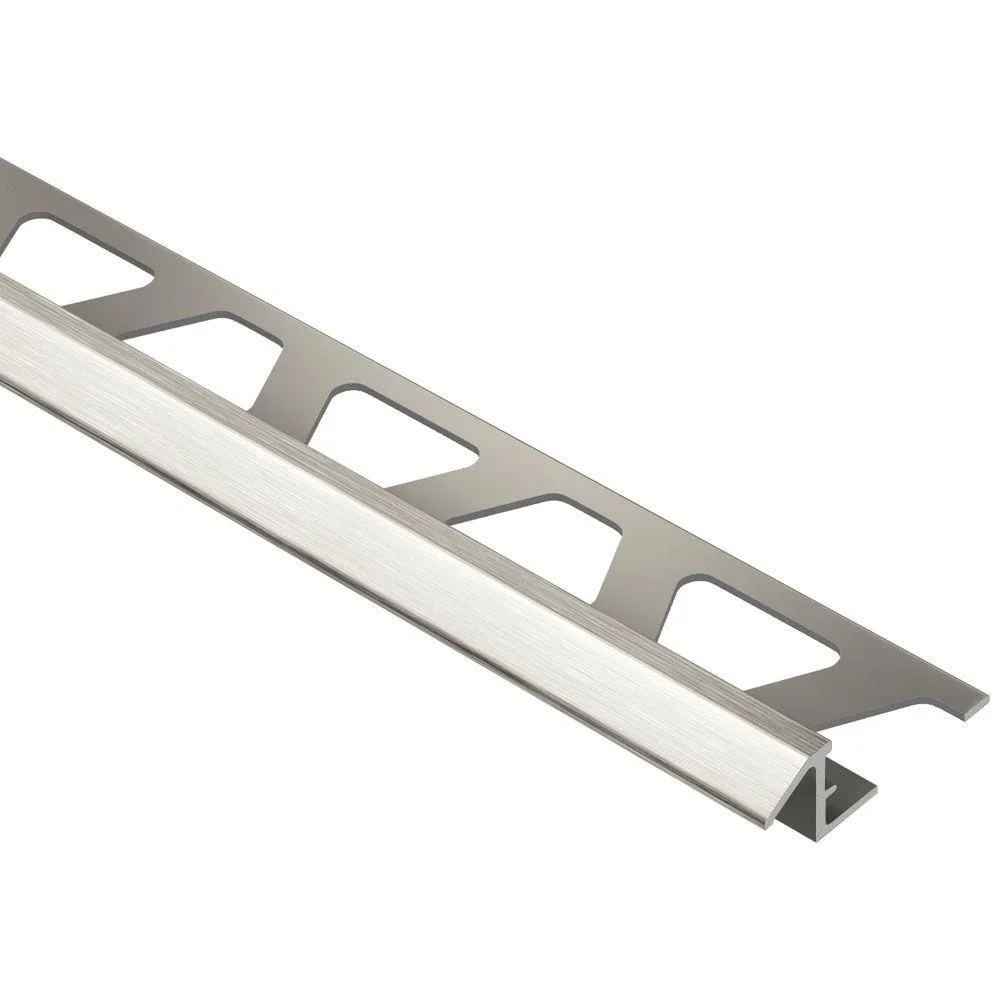Schluter - RENO-TK Reducer Profile - Aluminum Anodized Brushed Nickel 1/2" (12.5 mm) x 8' 2-1/2"