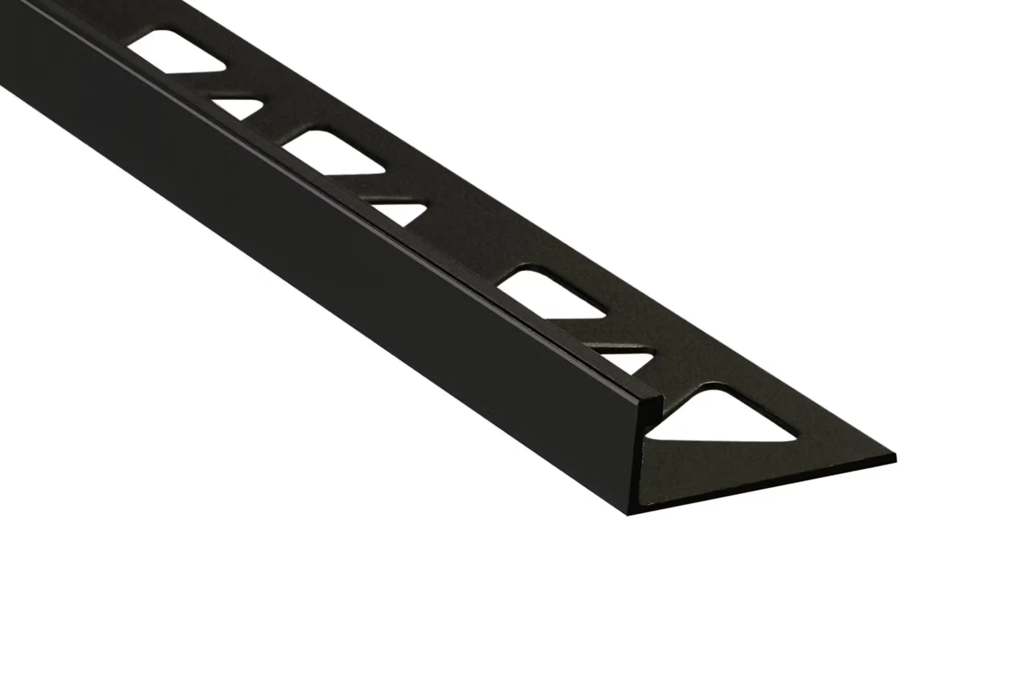 Prova - Tile Edge Trim Pro-Coat Powder Coated Aluminum Matte Black - (10 mm) 3/8" x 8'