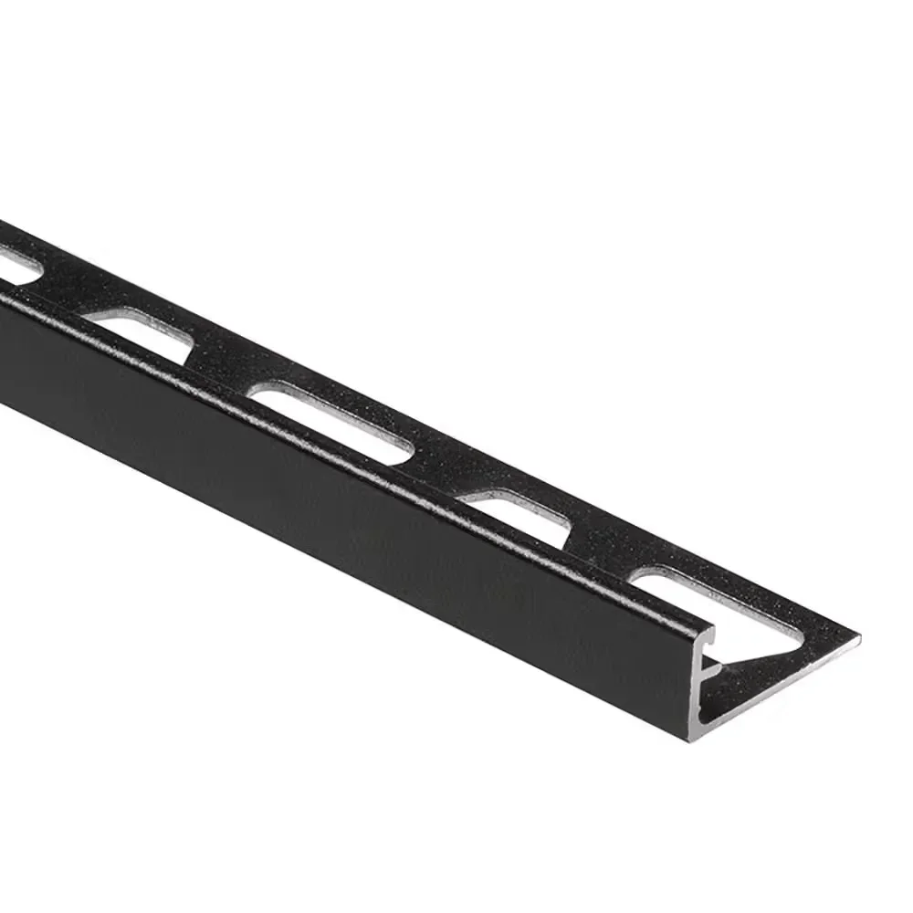 Schluter - SCHIENE Wall Tile Edging Trim Aluminum Matte Black 7/16" (11 mm) x 8' 2-1/2"