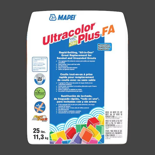 Mapei - Ultracolor Plus FA Rapid-Setting All-in-One Grout #5010 Black 25 lb