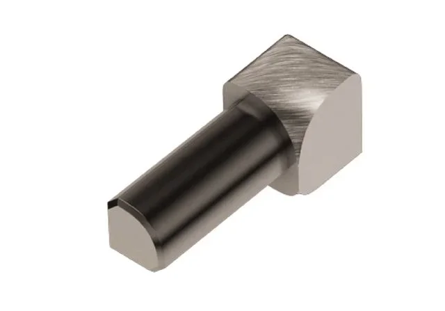 Schluter - RONDEC Inside Corner 90° Anodized Aluminum Brushed Nickel 3/8" (10 mm)