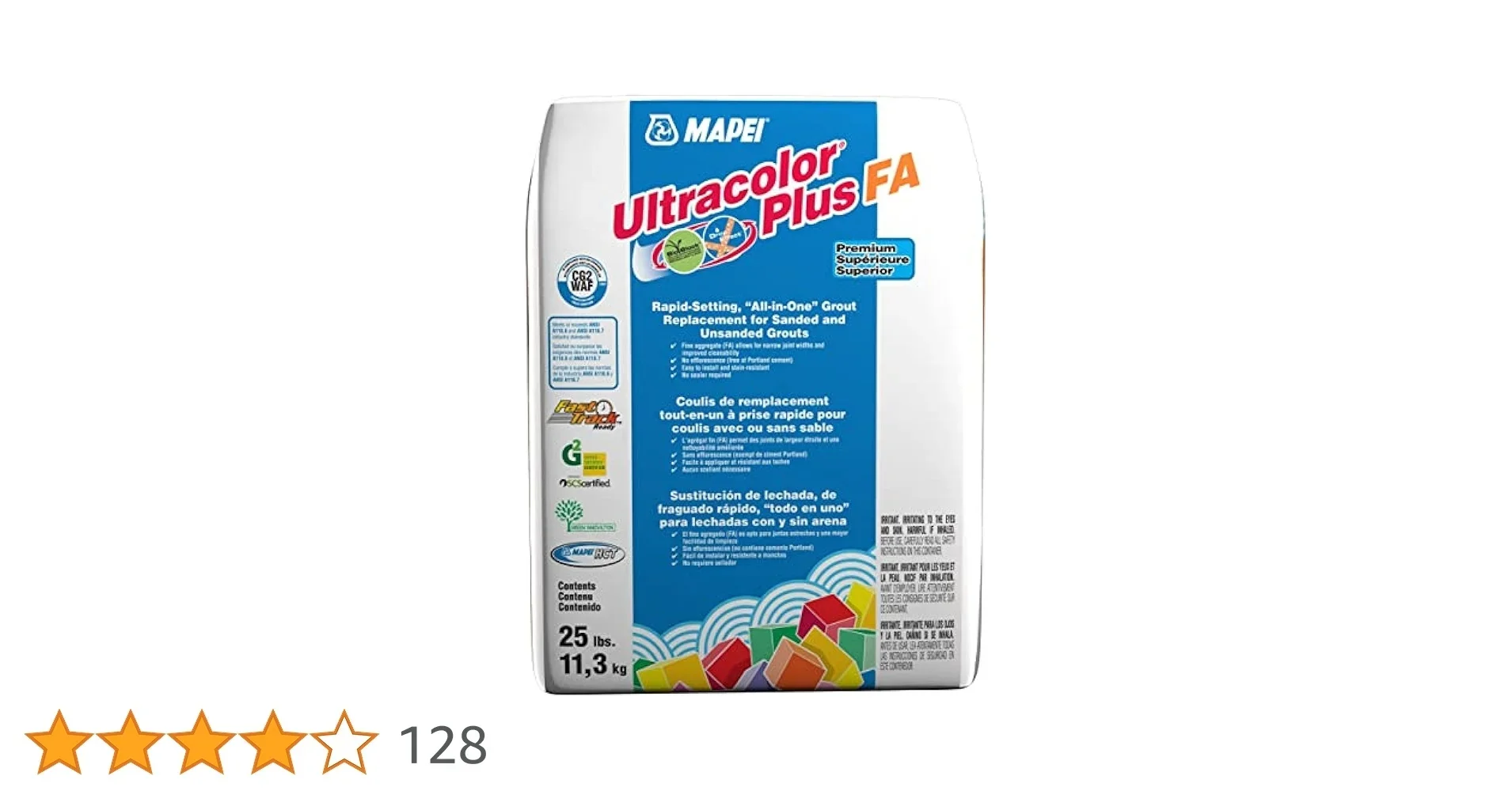 Mapei - Ultracolor Plus FA Rapid-Setting All-in-One Grout #5079 Cocoa 25 lb