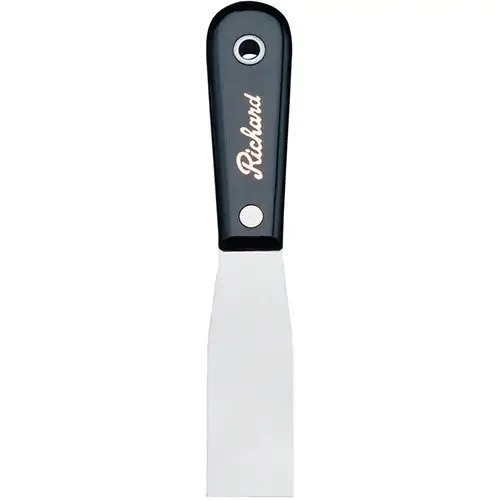 Putty Knife Stiff, Steel Blade, 1-1/4" Wide, Polypropylene Handle Model# TK882