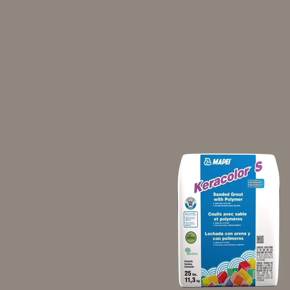 Mapei - Keracolor S Sanded Grout with Polymer #02 Pewter 25 lb