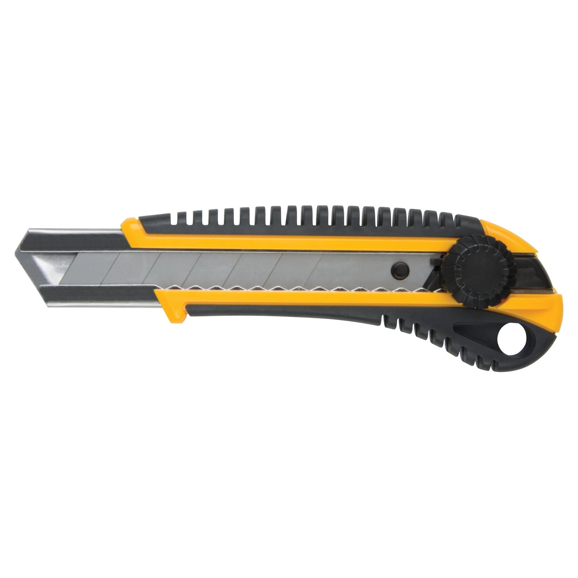 Aurora Tools Knife ATK800, 25 mm, Carbon Steel, Heavy-Duty, Rubber Handle