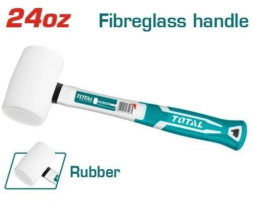 Total tools [THT762436] 24Oz White Rubber Mallet