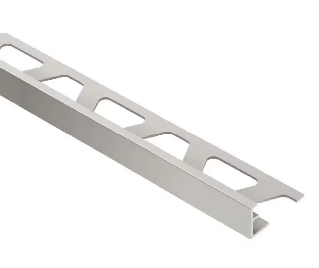 Schluter - SCHIENE Floor Edge Trim Aluminum Nickel mat 3/8" (10 mm) x 10'