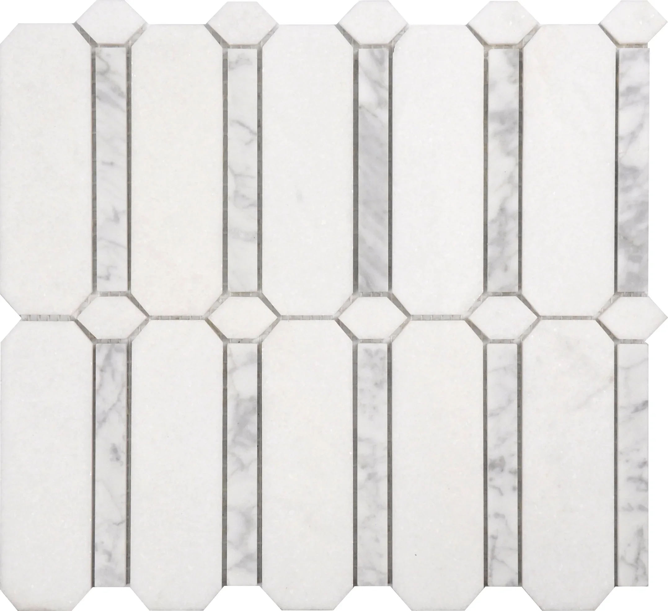 Rectangle Grey Style Luxury Mosaic Stone
