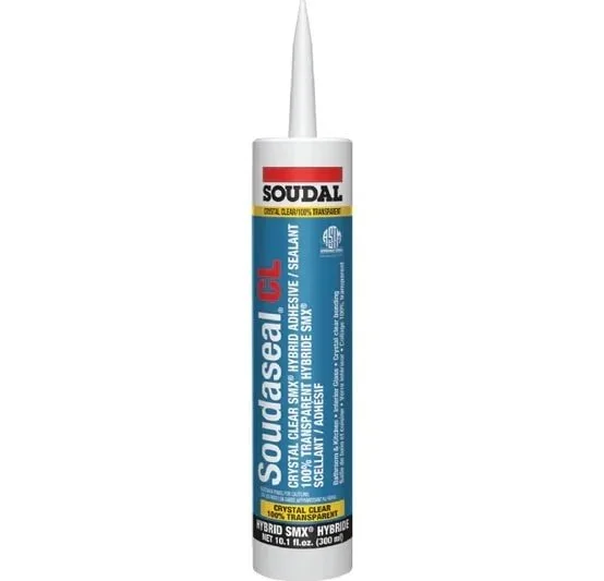 SOUDAL - 143656 Soudaseal CL Cartridge Crystal Clear/100% transparent