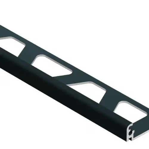 Schluter - JOLLY Wall Tile Edging Trim Aluminum Black Matte 3/8" (10 mm) x 10'