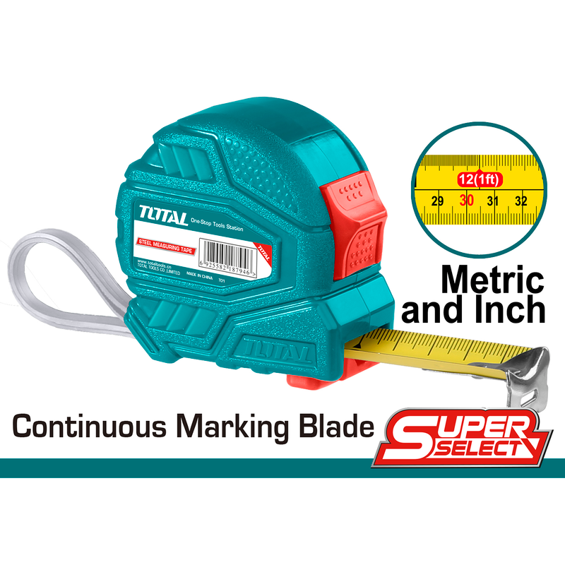 Total tools [TMT126331] 10'x5/8" Steel measuring tape