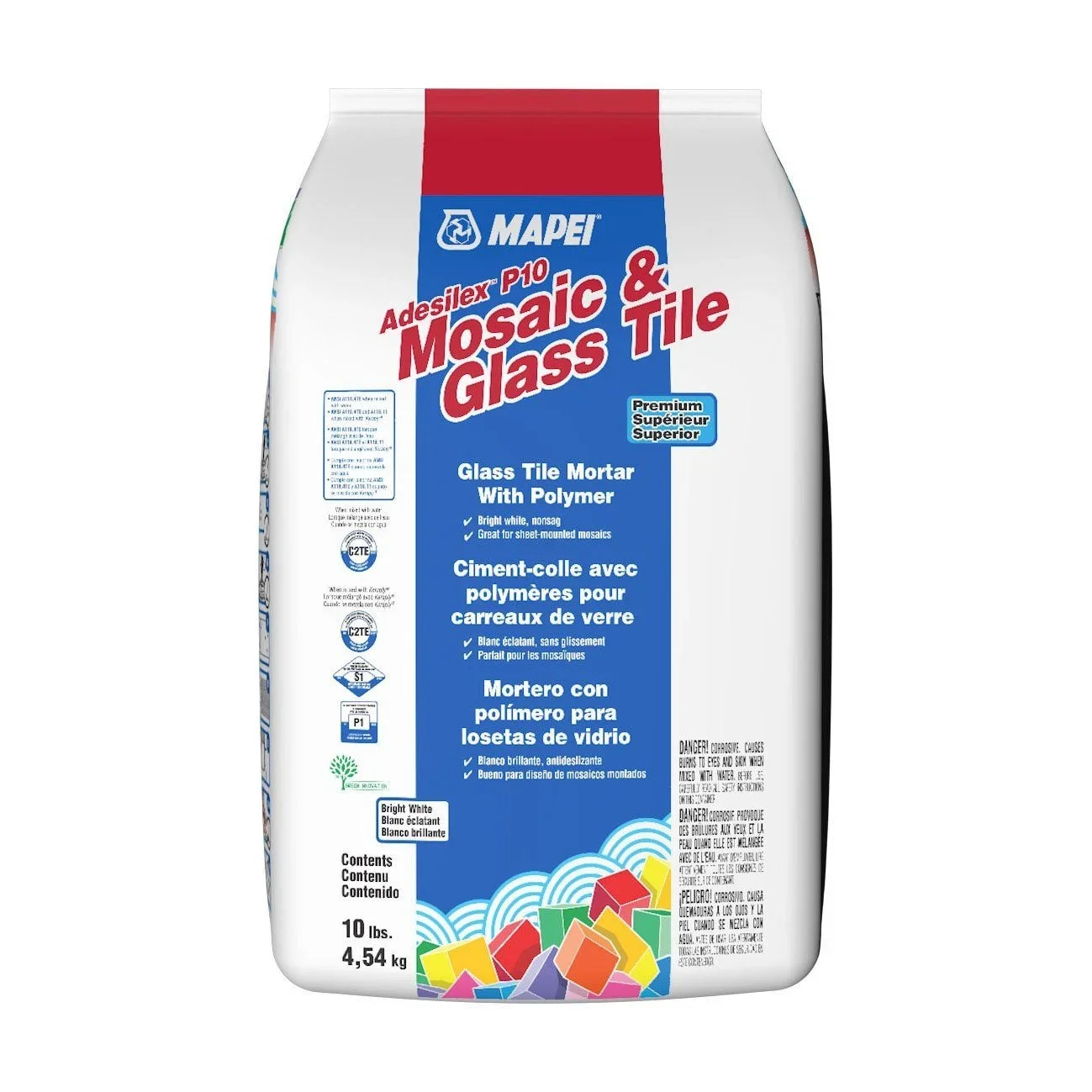 Mapei - Adesilex P10 Premium Mosaic & Glass Tile Mortar - 10 lb