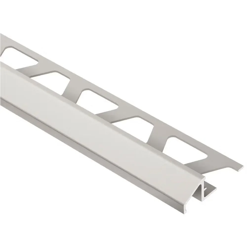 Schluter - RENO-U Reducer Profile - Aluminum Anodized Matte Nickel 3/8" (10 mm) x 8' 2-1/2"