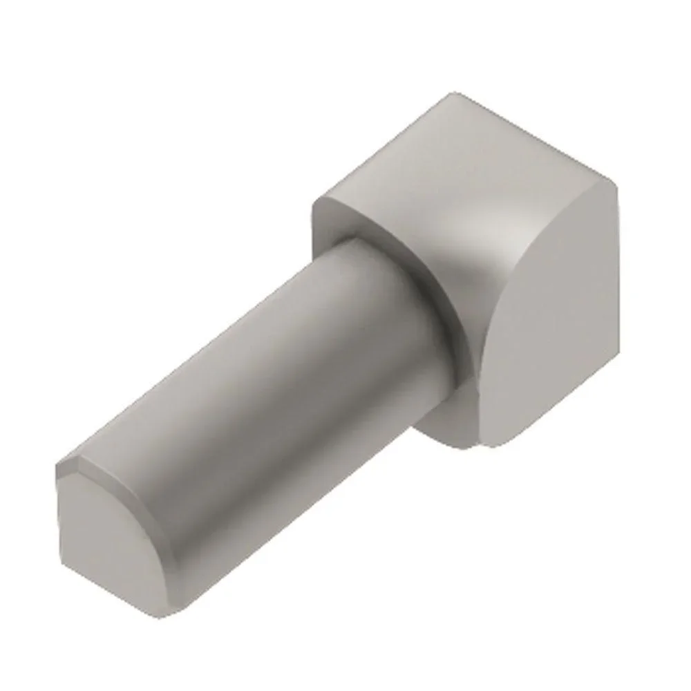 Schluter - RONDEC Inside Corner 90° - Aluminum Anodized Matte Nickel 1/2" (12.5 mm)