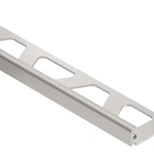 Schluter - JOLLY Wall Tile Edge Trim Anodized Aluminum Satin Nickel 5/16" (8 mm) x 8' 2-1/2"