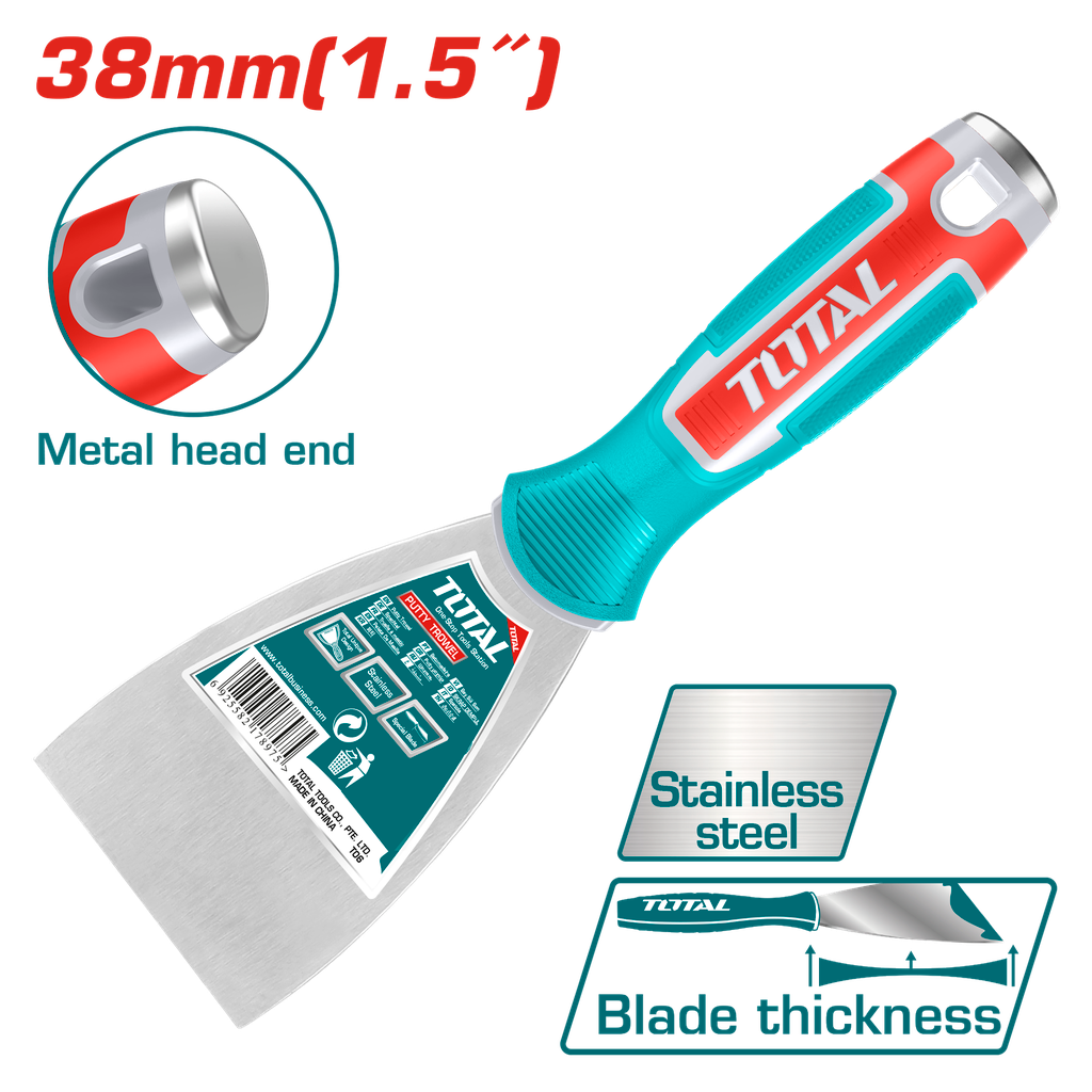 Total tools [THT83406] 1.5" Stainless Steel Putty Knife