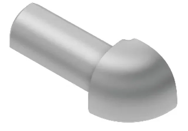 Schluter - RONDEC Outside Corner 90° Satin Anodized Aluminum 5/16" (8 mm)