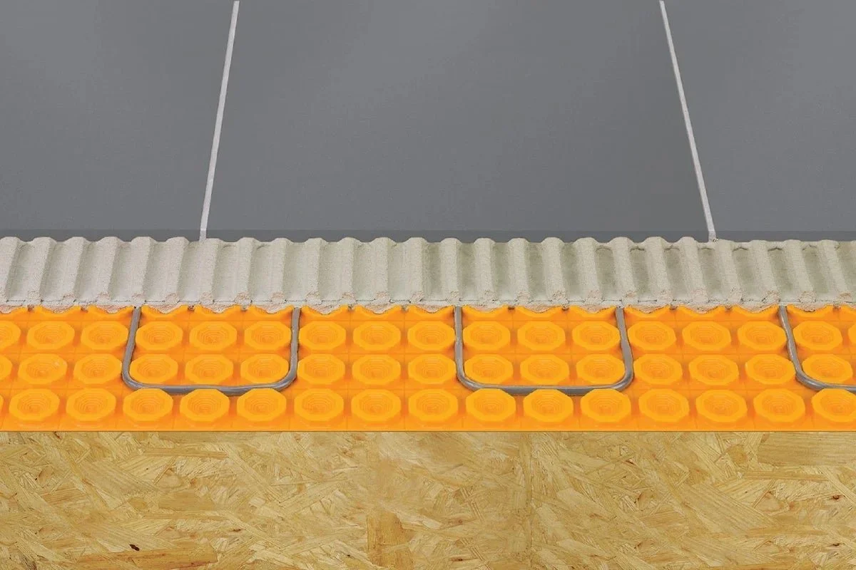 Schluter - DITRA-HEAT-PS Floor Heating Uncoupling Membrane Roll Peel & Stick 3' 3" x 41' 1" - 5 mm (134.5 sqft)