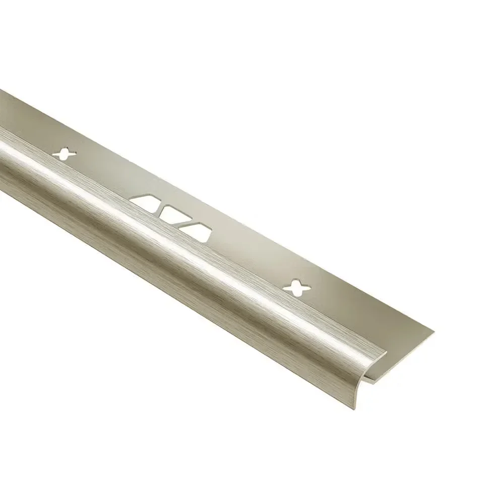 Schluter - VINPRO-RO Bullnose - Aluminum Anodized Brushed Nickel 3/16" (5 mm) x 8' 2-1/2"