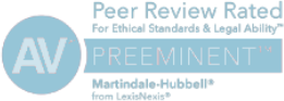 Peer review rating icon with AV Preeminent and Mindale-Hubbell logos