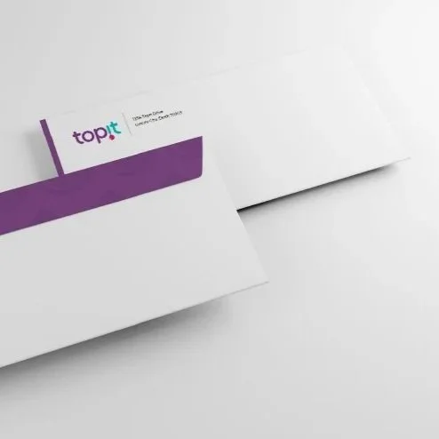 Sttaionery, envelope for Topit. Marketing Collateral