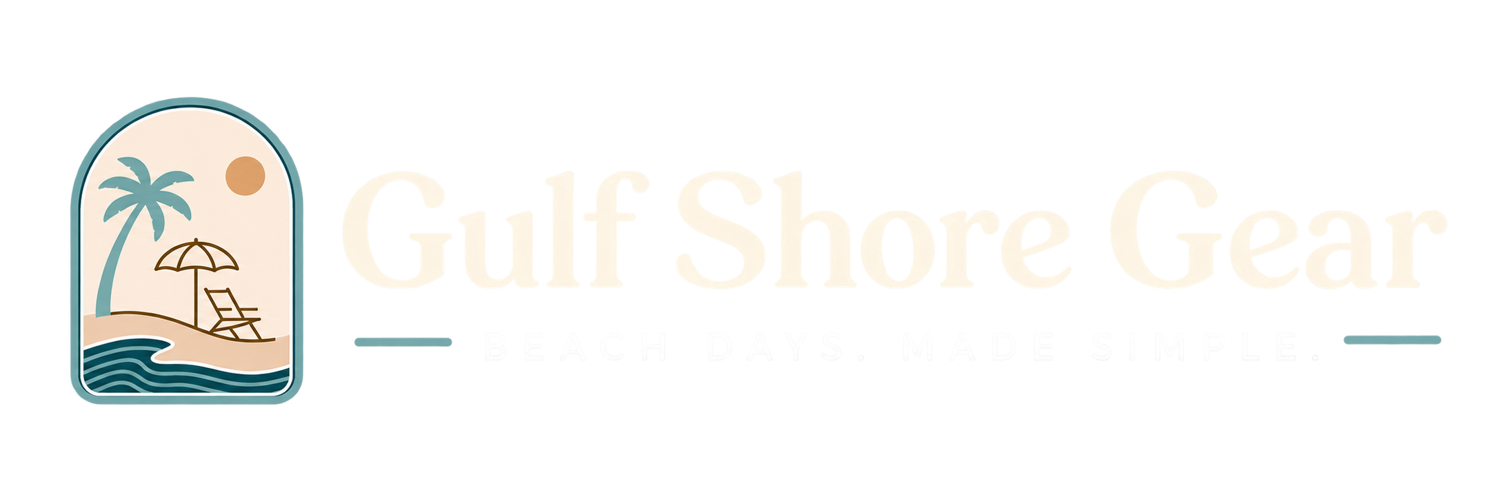 Gulf Shore Gear logo for beach gear rental and delivery in St. Pete Beach, Florida