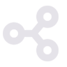Connected nodes icon representing sharing, networking, or collaboration.