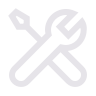Crossed wrench and screwdriver icon representing tools, setup, or maintenance.
