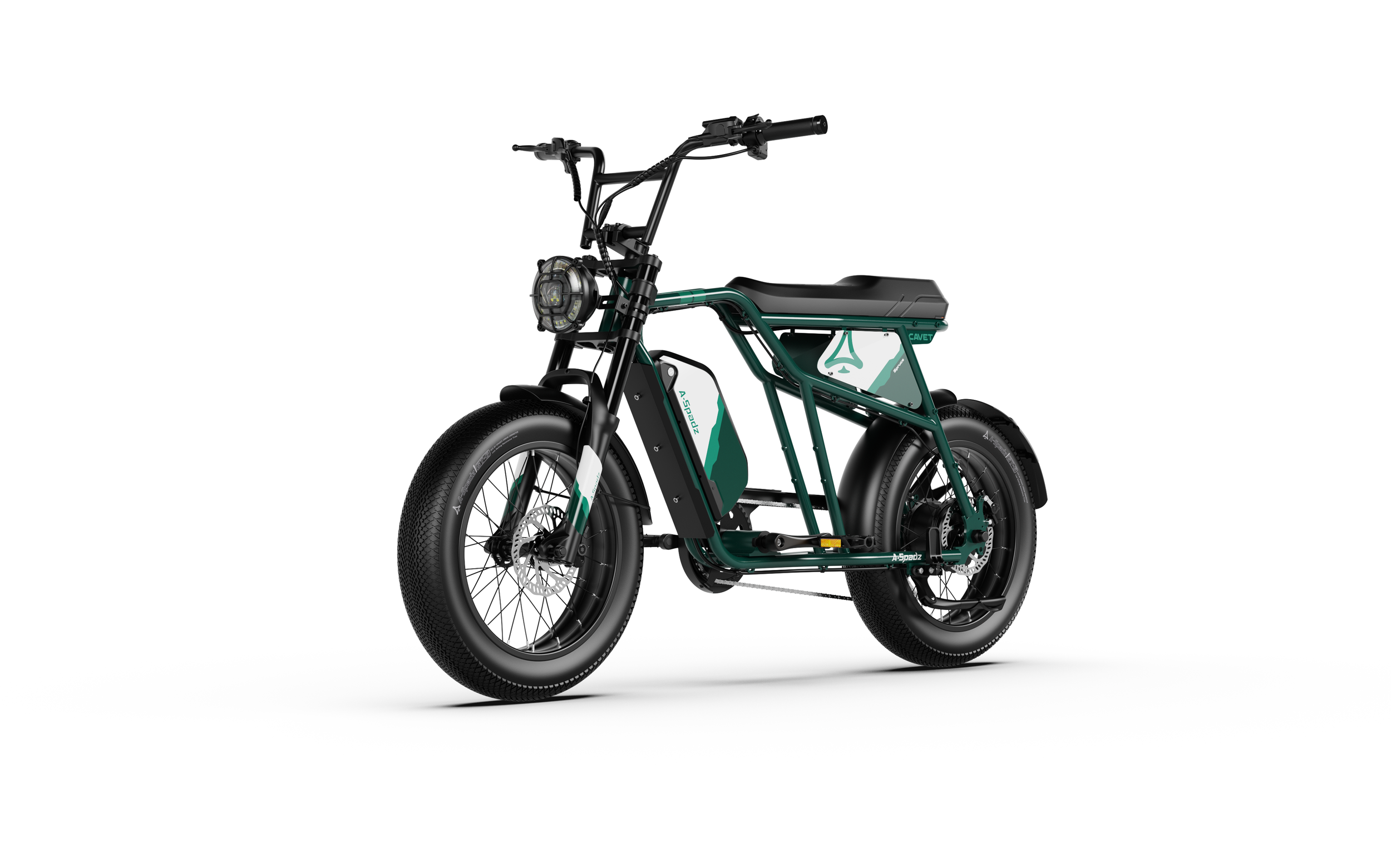 Bicicleta eléctrica urbana scrambler premium (verde)