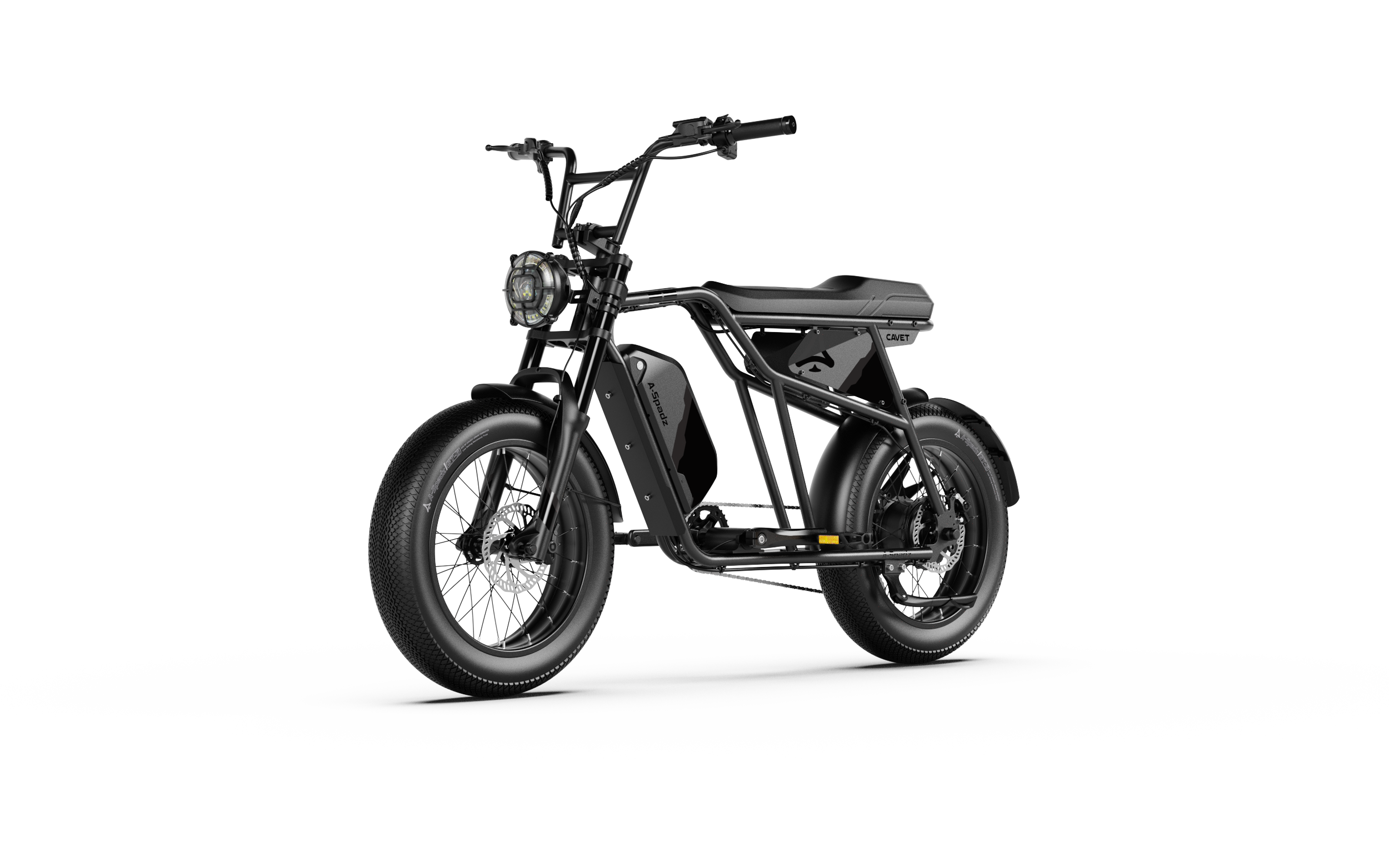 Bicicleta eléctrica urbana scrambler premium (negro)