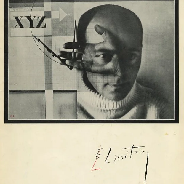 Tschichold, Jan:  Werke und Aufsätze von El Lissitzky (1890 – 1941),  Zusammengestellt und eingeleitet von Jan Tschichold. St. Galleen / Berlin: Gerhardt Verlag, 1971 (1970).