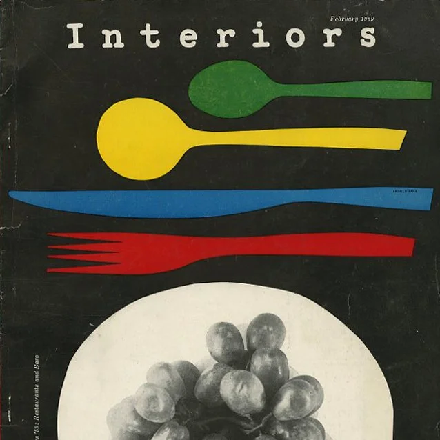 Interiors, February 1959. New York: Whitney Publications, Olga Gueft [Editor], Alexander Girard Herman Miller Barbary Coast Showroom.