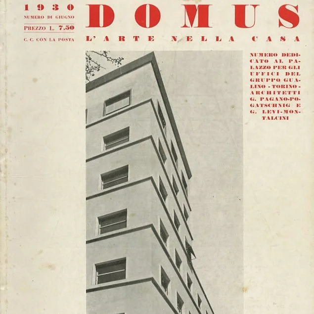 DOMUS Guigno 1930. Special Issue Devoted to Palazzo Gualino by Giuseppe Pagano & Gino Levi Montalcini.