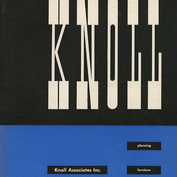 KNOLL. Ladislav Sutnar [Designer] : KNOLL ASSOCIATES [Planning, Furniture, Textiles]. New York: Knoll Associates, n. d. [1956].