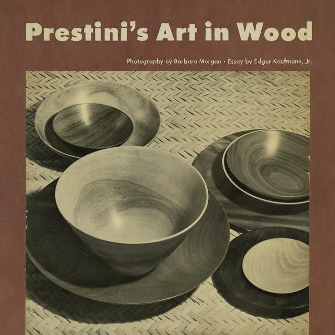 PRESTINI'S ART IN WOOD. Lake Forest, IL: The Pocahontas Press, 1950. Edgar Kaufmann Jr. and Barbara Morgan.