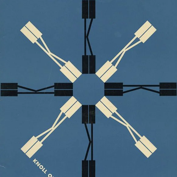 KNOLL. Herbert Matter and Ladislav Sutnar [Designers], Martha Kai [Editor]: KNOLL OFFICE PLANNED FURNITURE. New York: Knoll Associates, Inc., [1956].