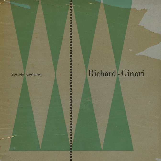 GINORI, RICHARD. Gio Ponti (Presentazione): SOCIETA' CERAMICA. RICHARD - GINORI. Milano: Tip. A. Lucini & C., [c. 1955].