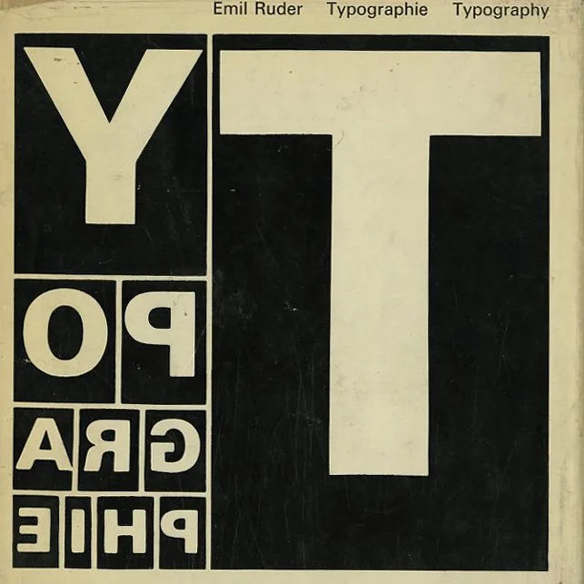 Ruder, Emil: TYPOGRAPHIE: TYPOGRAPHIE: EIN GESTALTUNGSLEHRBUCH. Teufen AR: Verlag Arthur Niggli, 1967.