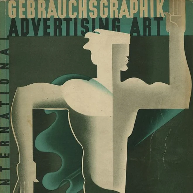 Gebrauchsgraphik, May 1935. Berlin: Gebrauchsgraphik, [Vol. 12, No. 2], Professor H. K. Frenzel [Editor].  Herbert Matter, Joseph Binder.