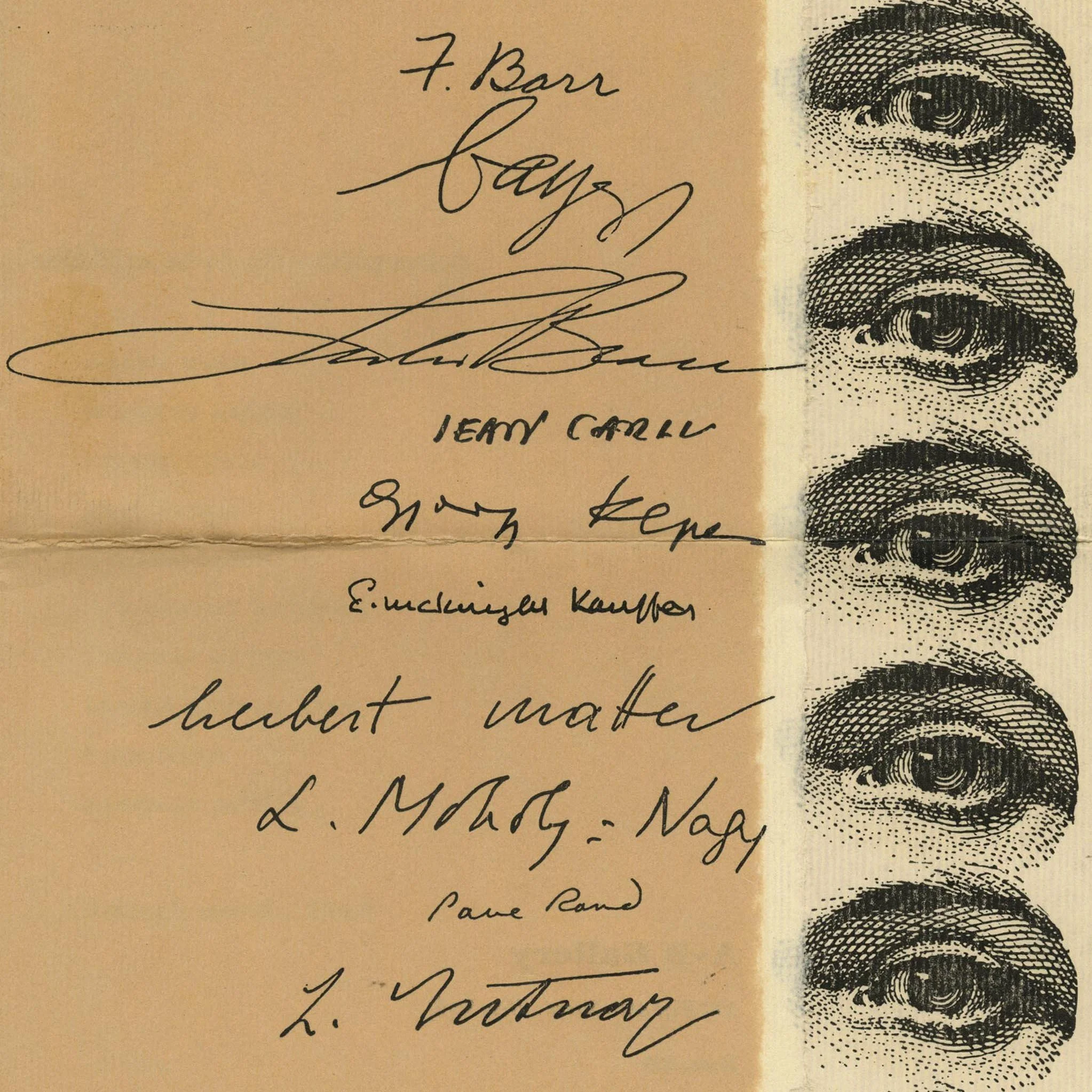 Kepes, György: ADVANCE GUARD OF ADVERTISING ARTISTS. New York: The A-D Gallery, 1942.